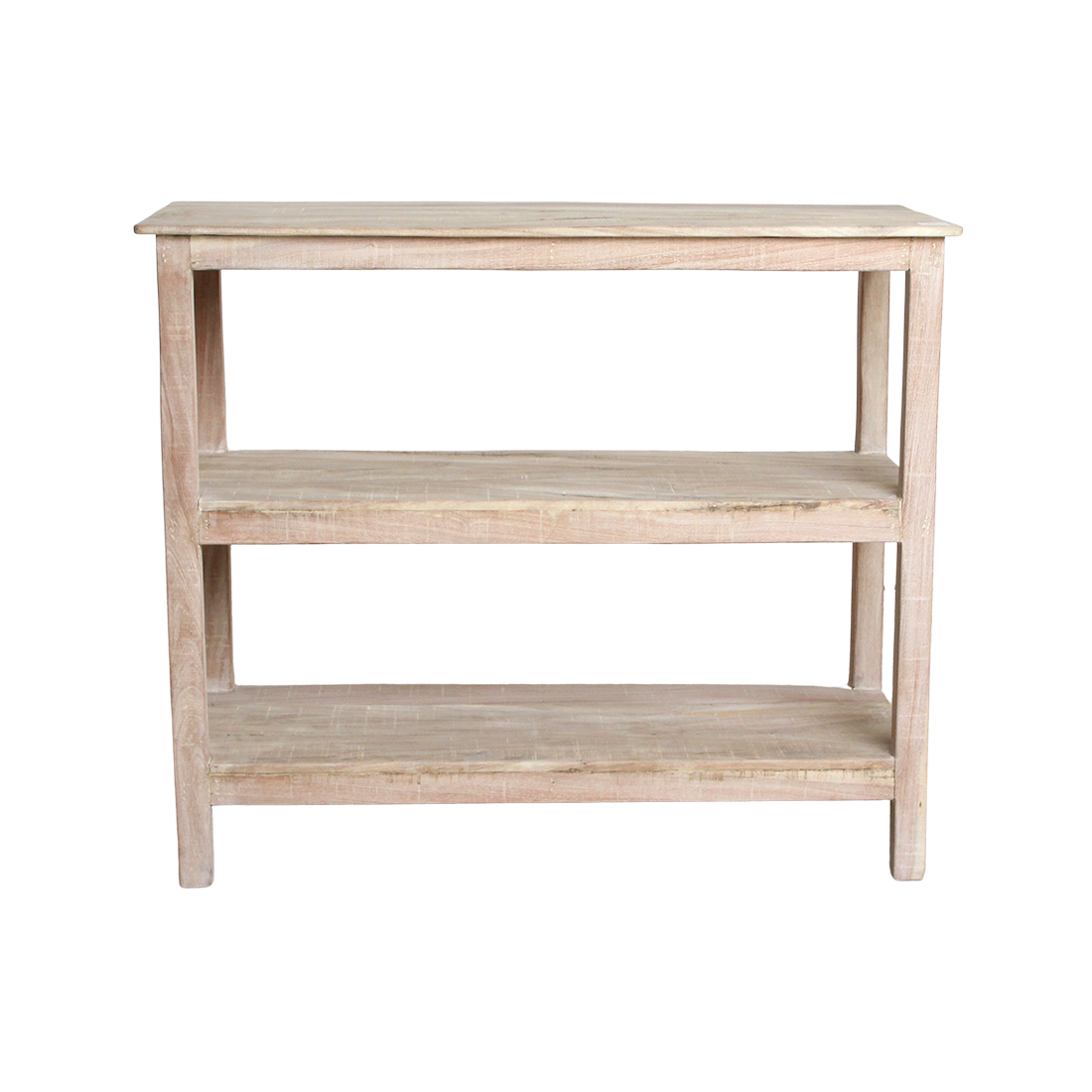 Limewash schoenenrek - 90x35x76 cm