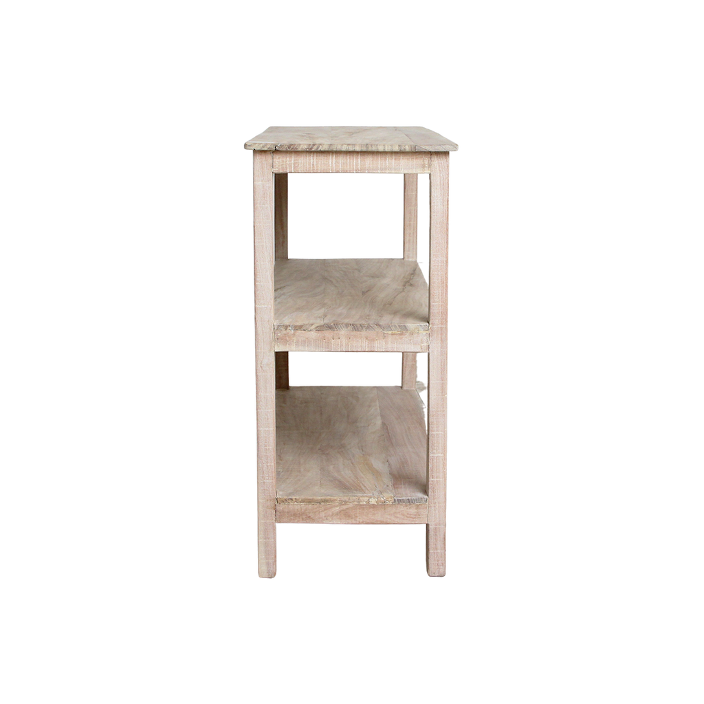 Limewash schoenenrek - 90x35x76 cm