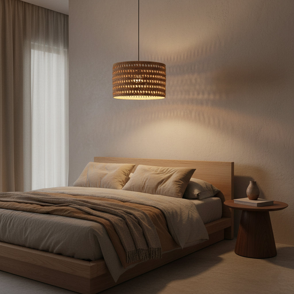 Herba hanglamp van zeegras - Ø 50x30 cm