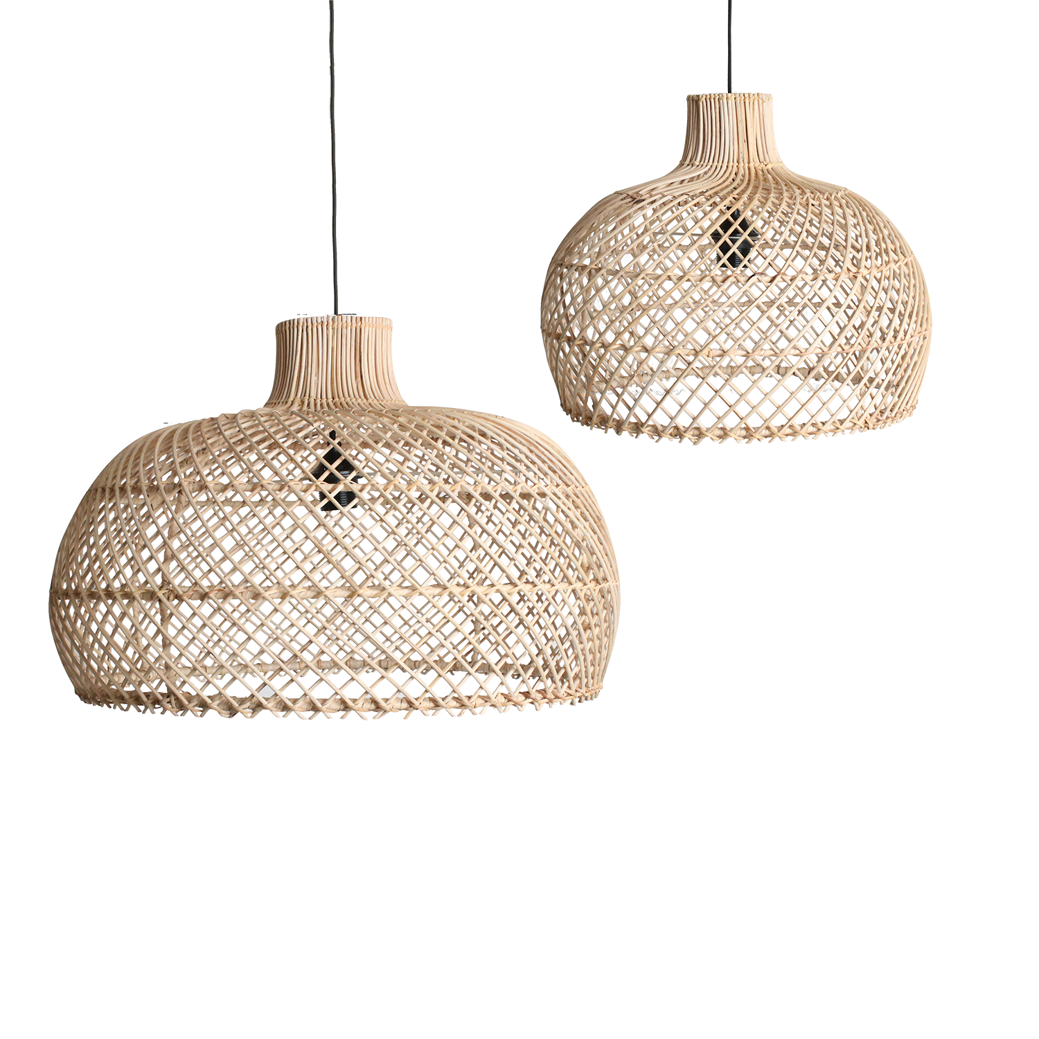 Maze rotan hanglamp naturel - Ø 42x36 cm