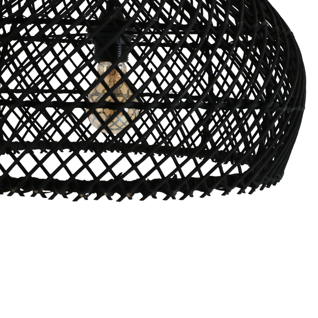 Maze rotan hanglamp zwart - Ø 42x36 cm