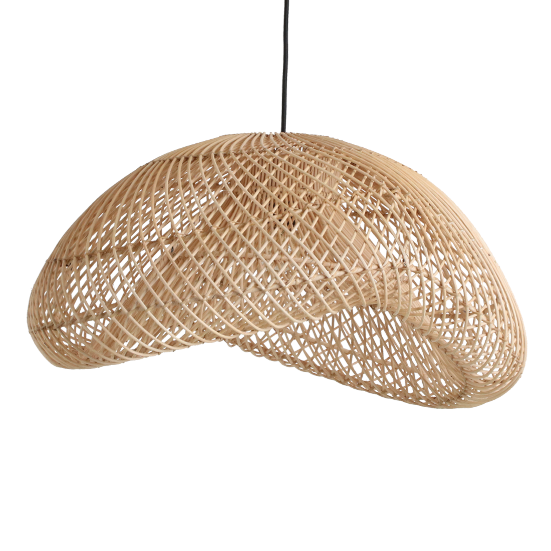 Maze rotan hanglamp organic L -Ø 57x31 cm