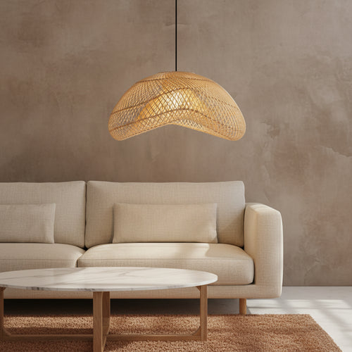 Rotan hanglamp Maze L - Ø 57x31 cm