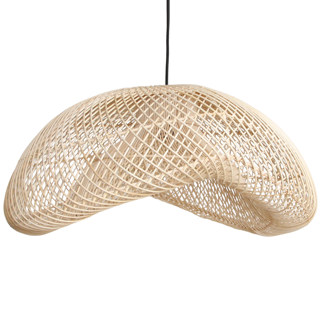 Maze rotan hanglamp organic XL - Ø 75x31 cm