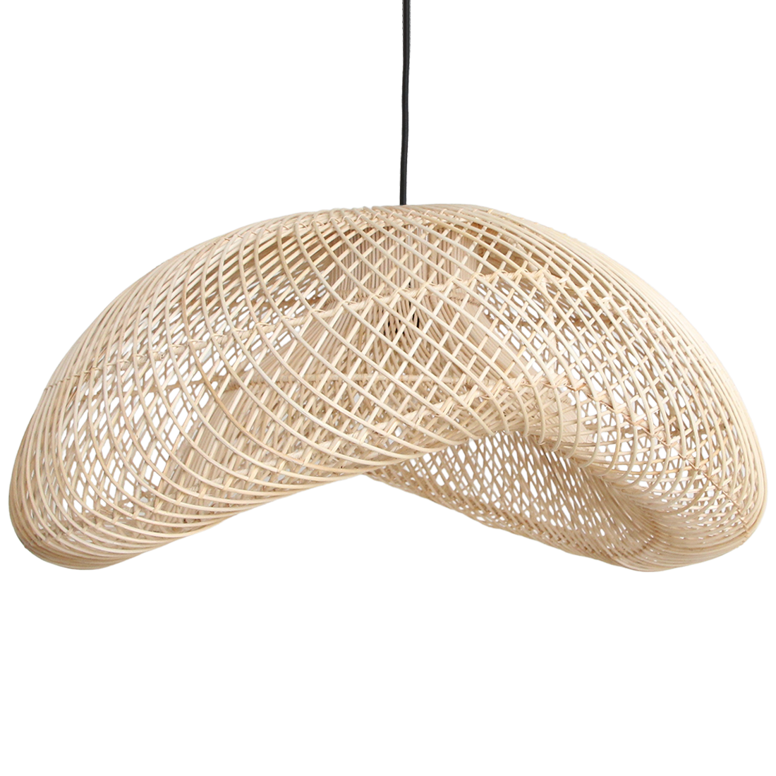 Maze rotan hanglamp organic XL - Ø 75x31 cm