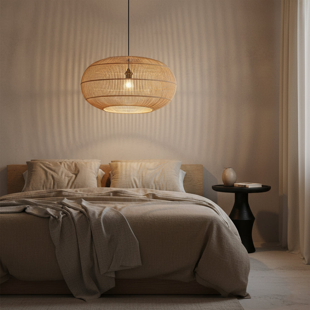 Luna rotan hanglamp Orbit -Ø 62x37 cm