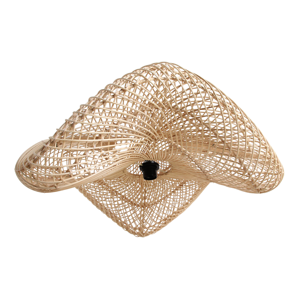 Wave rattan pendant lamp L - Ø 71x26 cm