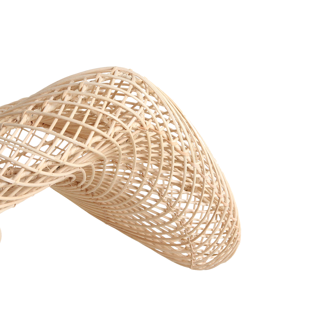 Wave rattan pendant lamp L - Ø 71x26 cm