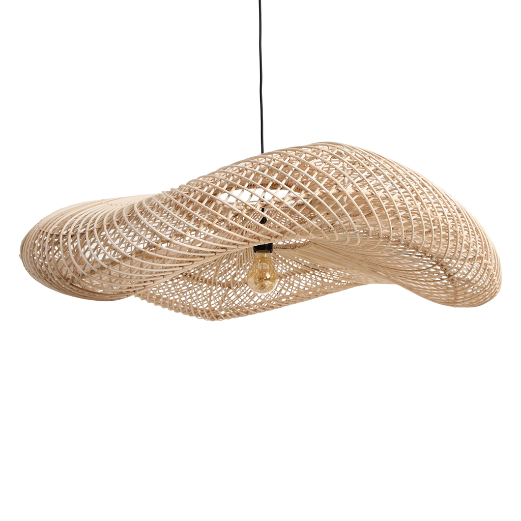 Wave  rotan hanglamp XL - Ø90x22 cm