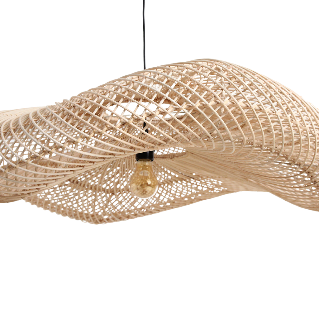 Wave  rotan hanglamp XL - Ø90x22 cm