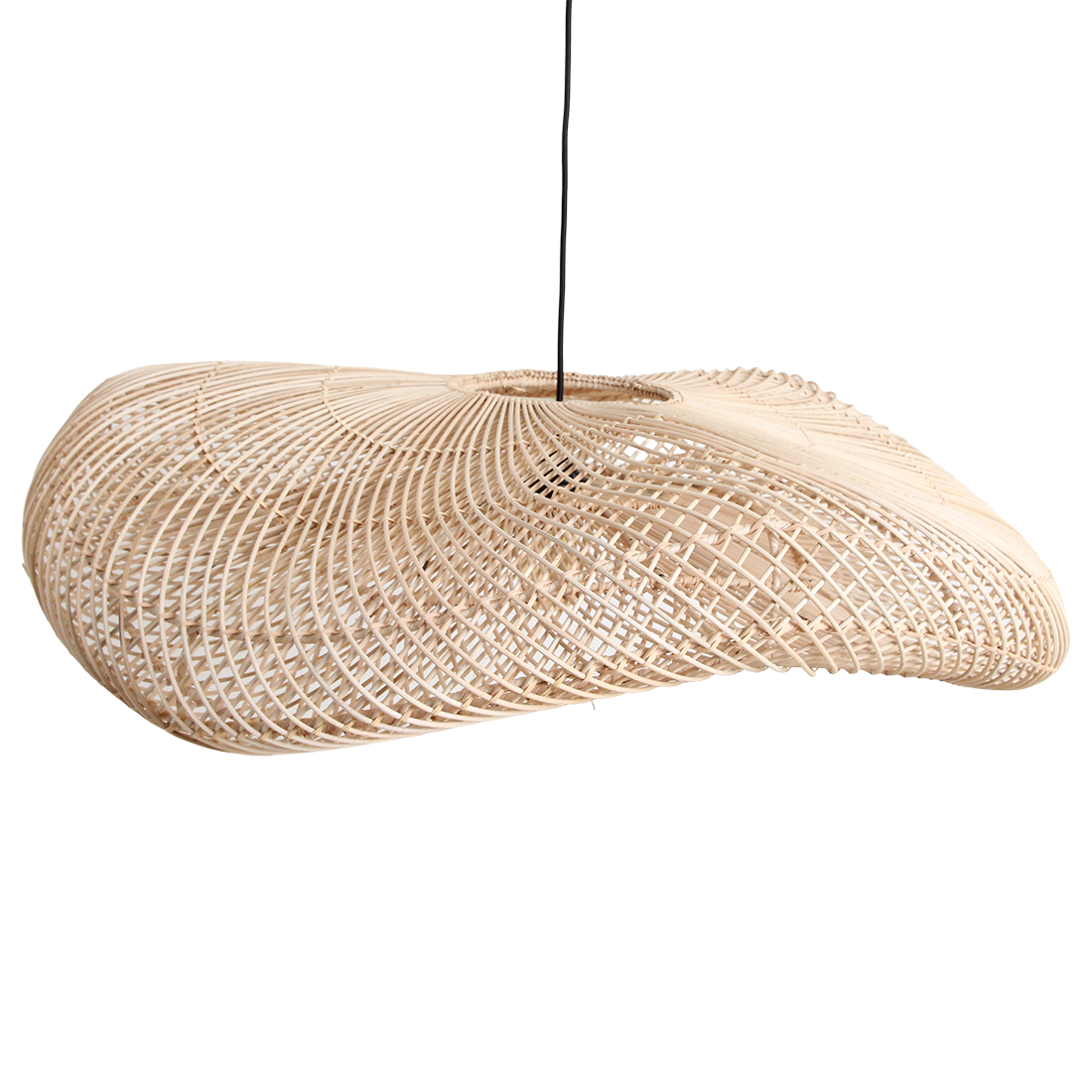 Wave  rotan hanglamp XL - Ø90x22 cm
