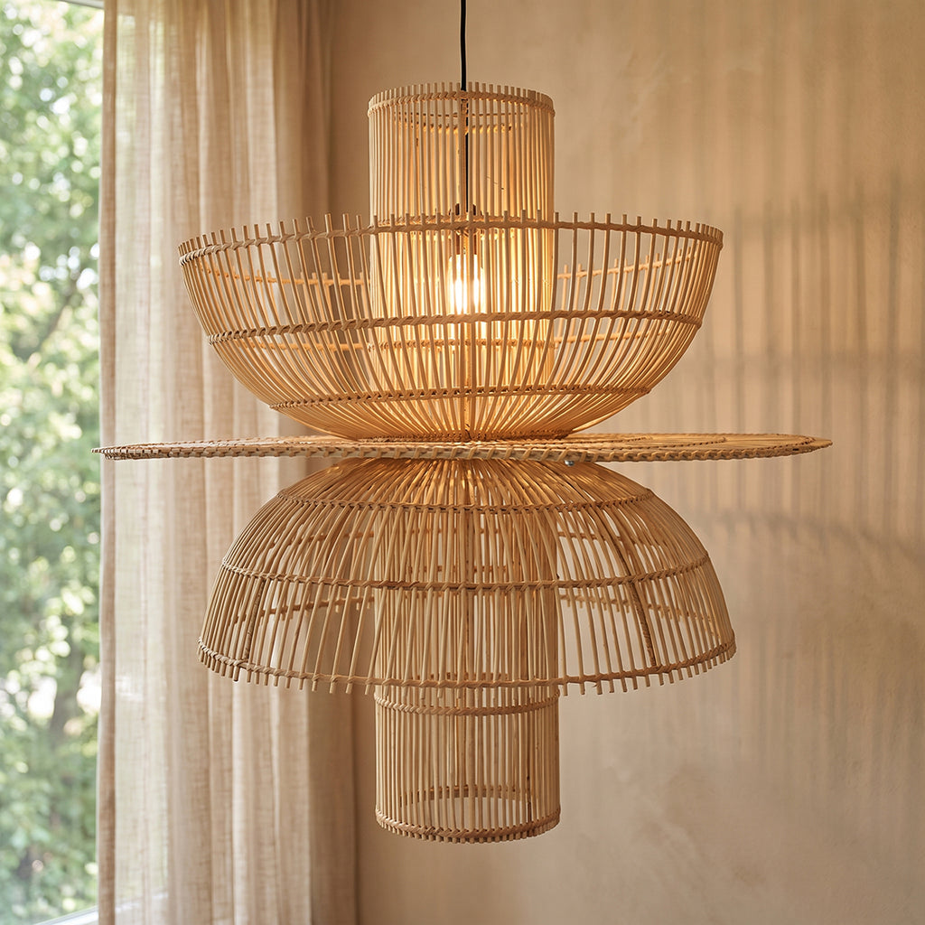 Saturn rotan hanglamp - Ø 65x63 cm