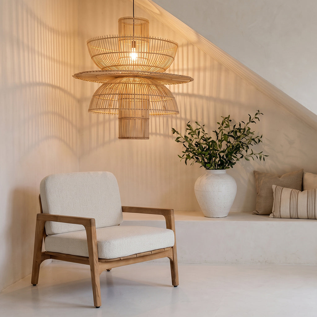 Saturn rotan hanglamp - Ø 65x63 cm