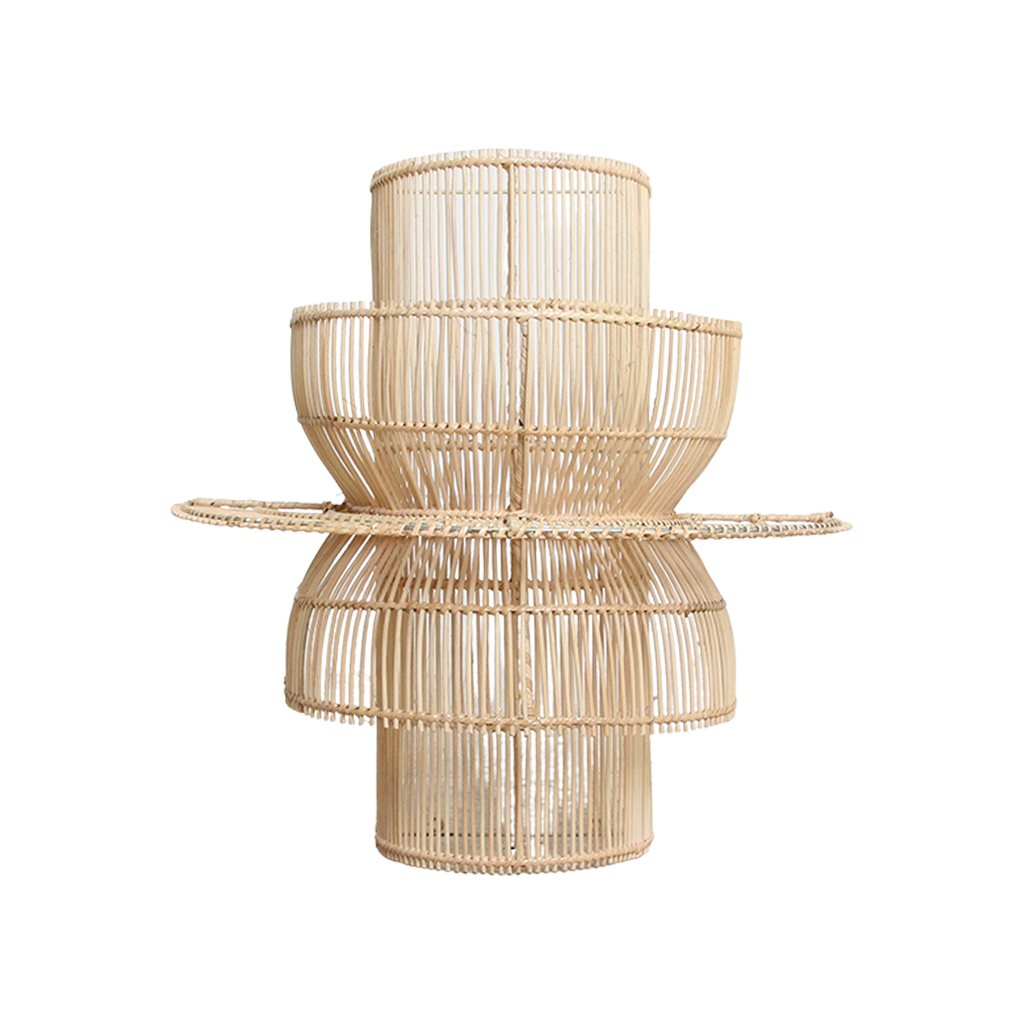 Saturn rotan wandlamp - 33x52x55 cm