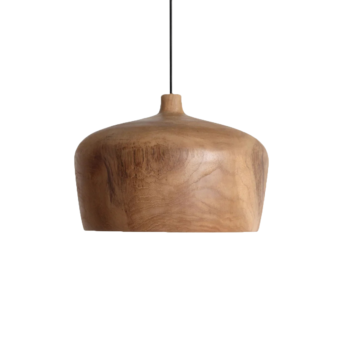 Sirocco teakhouten hanglamp Dome - Ø 30x20 cm