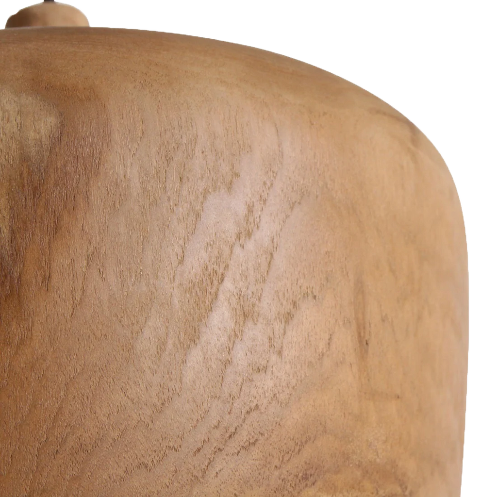 Sirocco teakhouten hanglamp Dome - Ø 30x20 cm