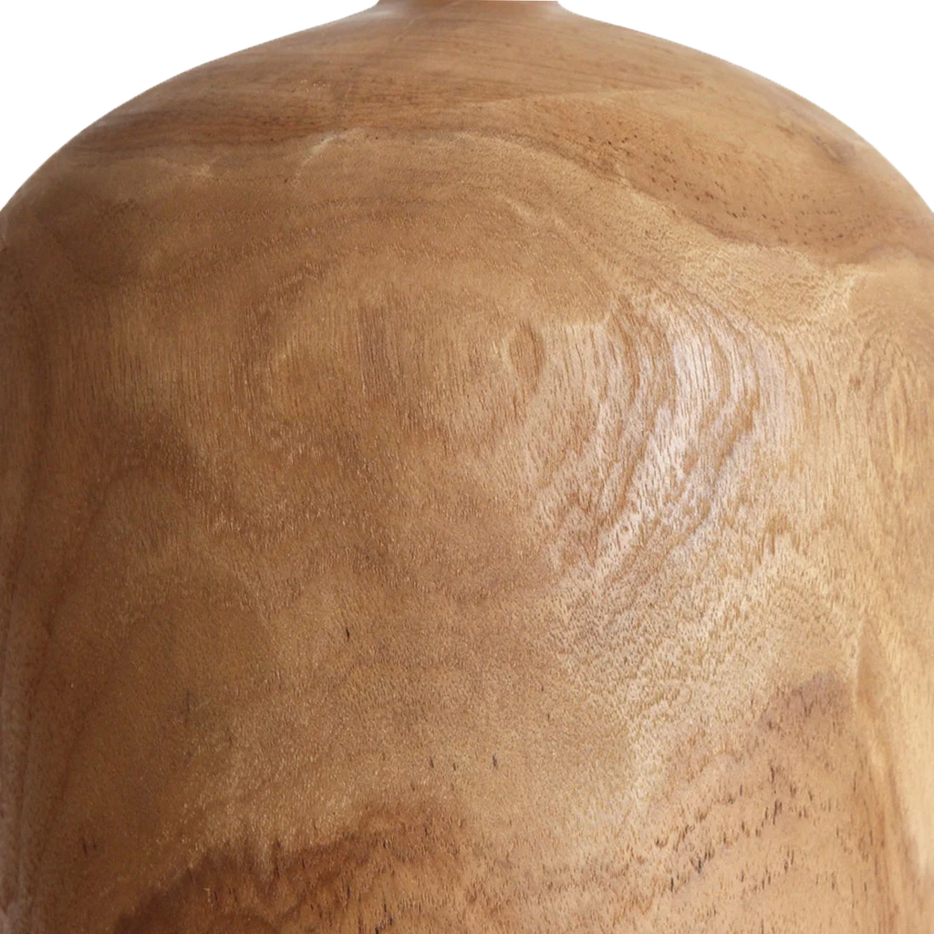 Sirocco teakhouten hanglamp Bottle - Ø 25x28 cm