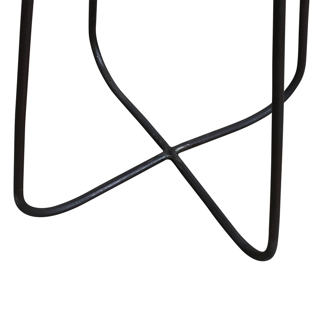 Factory kruk/bijzettafel - FSC-gerecycled hout -29x29x46 cm