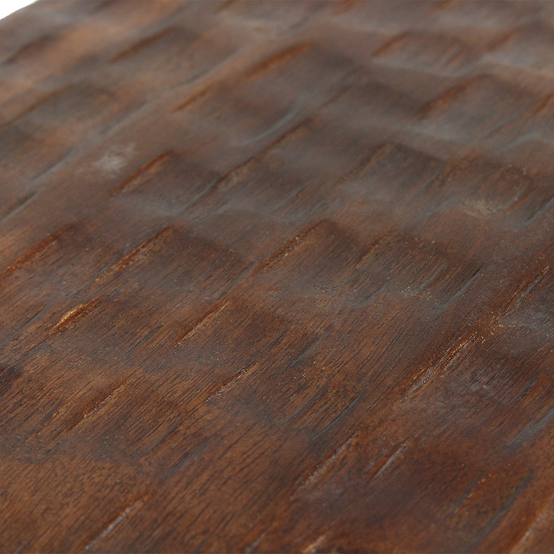 Mangohouten bijzettafel/kruk bruin - 40x25x20 cm