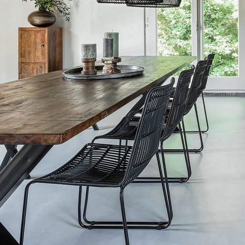 Jane zwarte tuinstoel (set van 2) - Noël Home