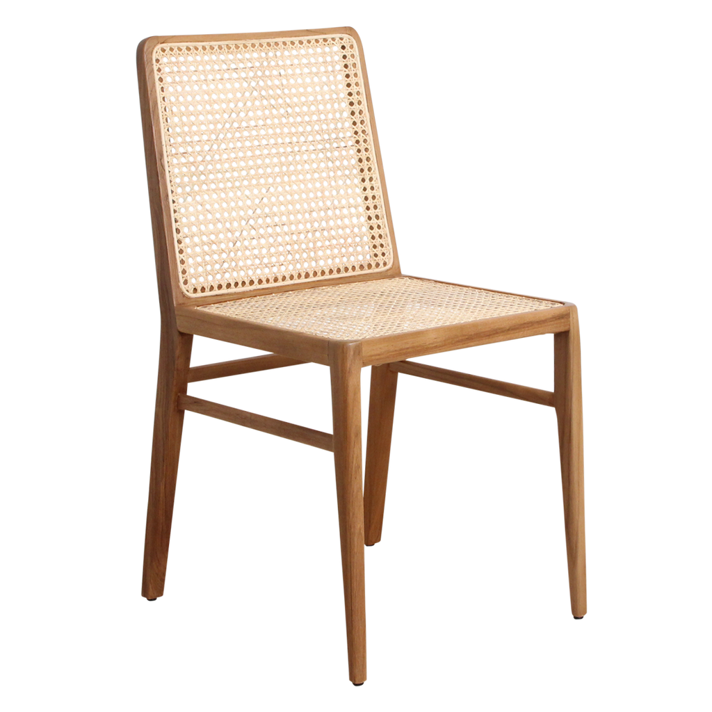 Nova teakhouten eetkamerstoel - naturel (set van 2)