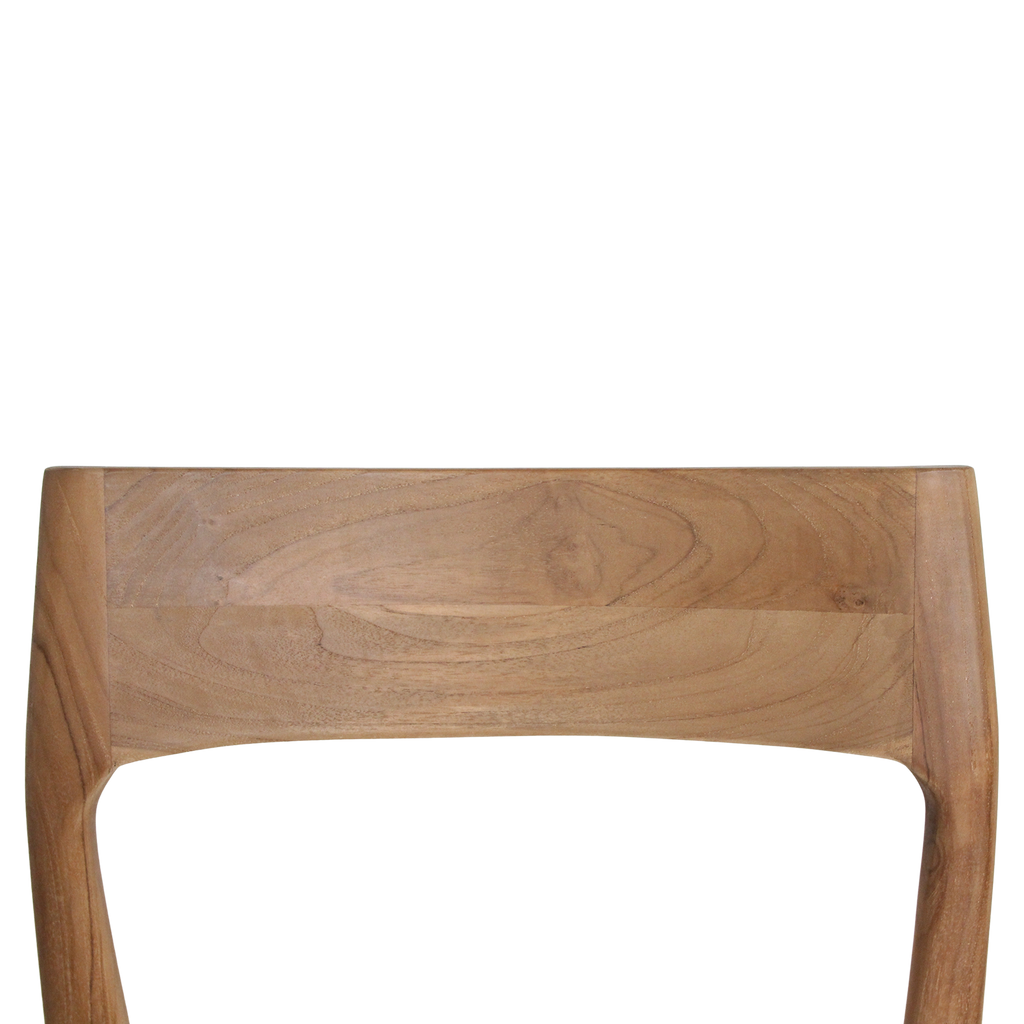 Freya teakhouten eetkamerstoel créme (set van 2)