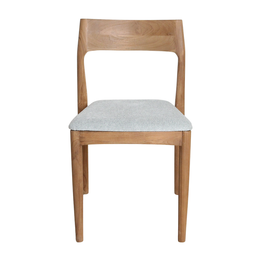 Freya Teak Dining Chair Light Green (Set of 2)