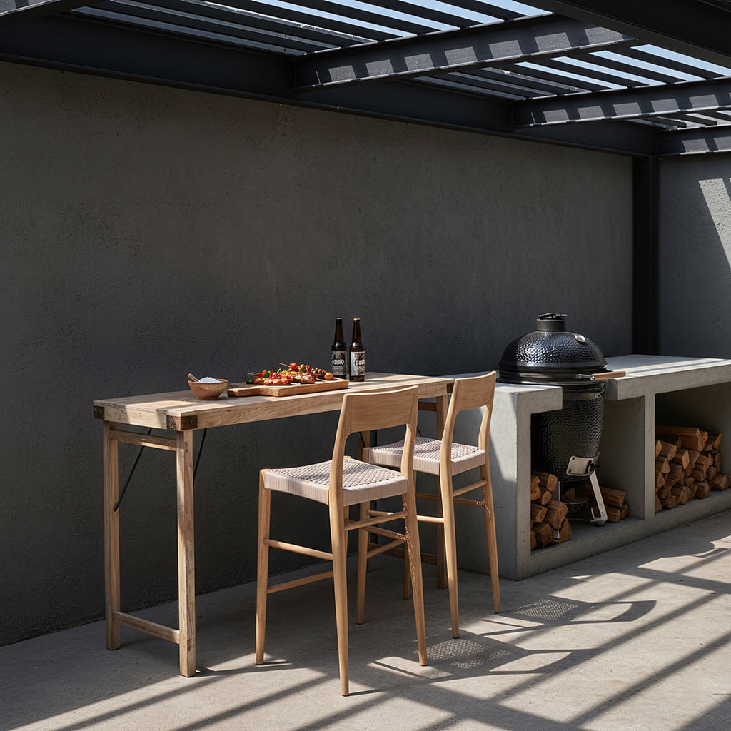 Freya teakhouten barstoel outdoor