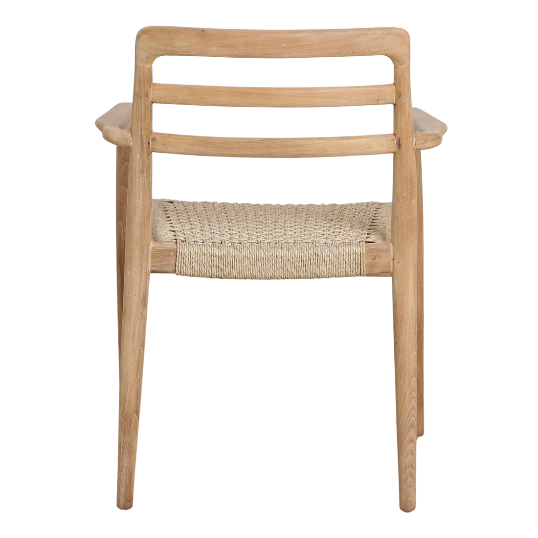 Verano teak tuinstoel met armleuning - Naturel (set van 2)