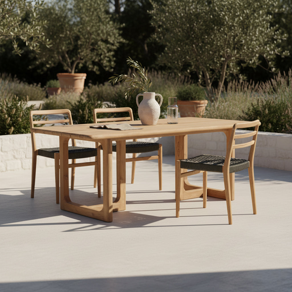 Verano teakhouten tuinstoel - Zwart (set van 2)