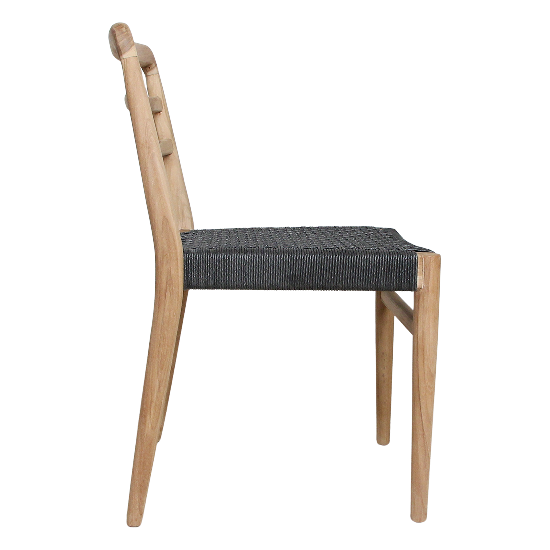 Verano teakhouten tuinstoel - Zwart (set van 2)