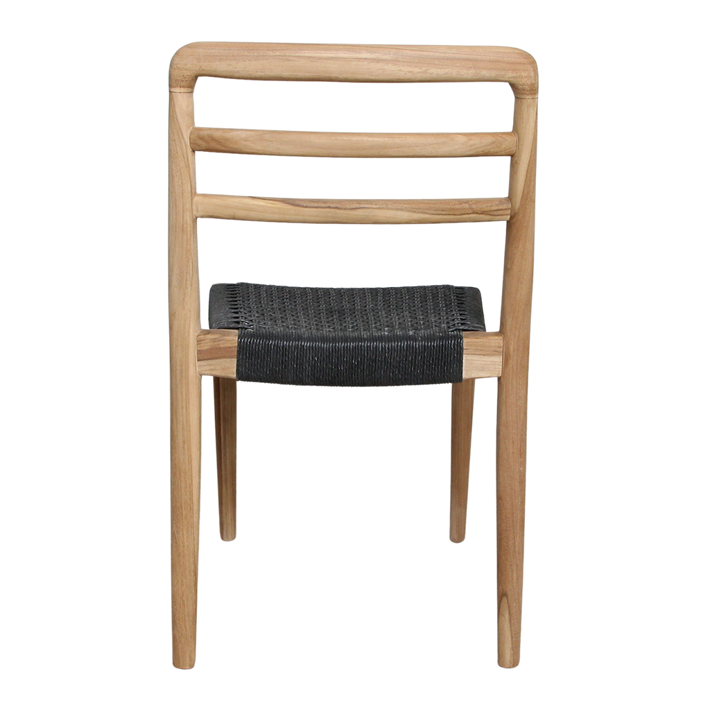 Verano teakhouten tuinstoel - Zwart (set van 2)
