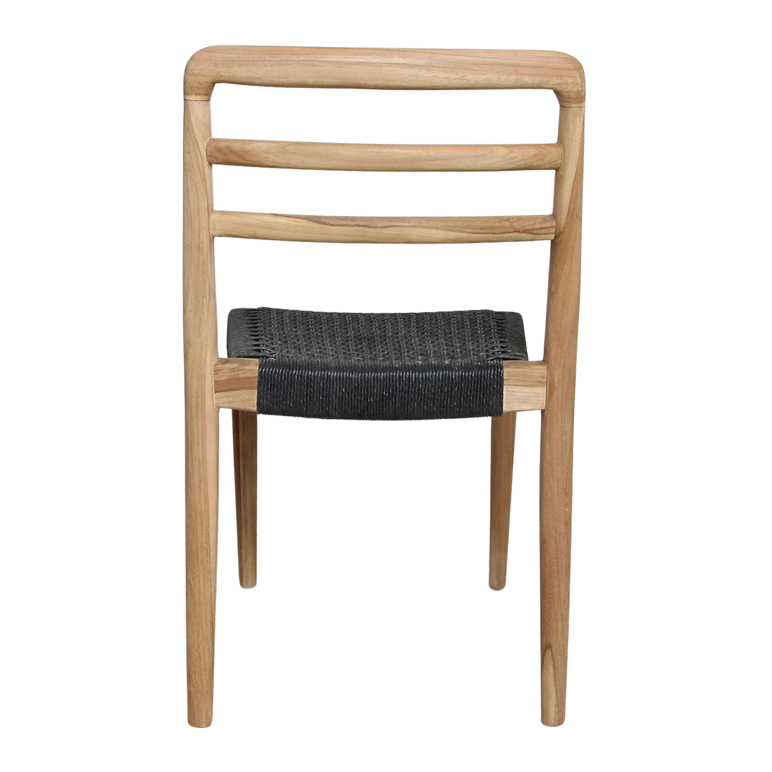 Verano teakhouten tuinstoel - Zwart (set van 2)