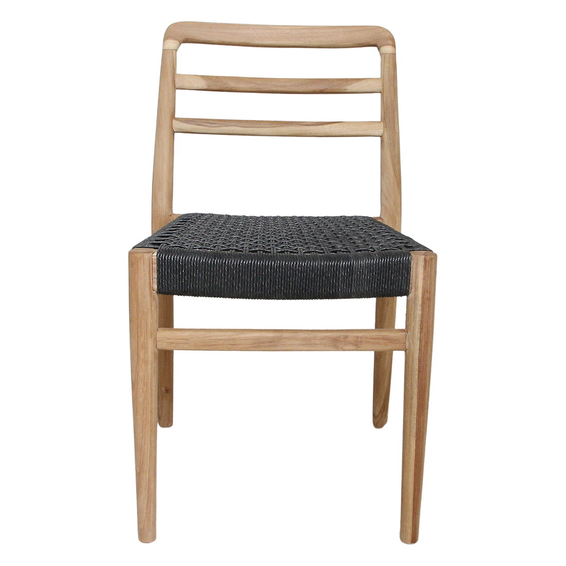 Verano teakhouten tuinstoel - Zwart (set van 2)