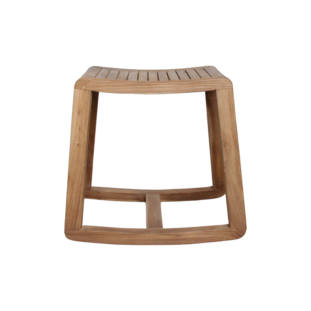 Teakhouten schommelkruk - 49x36x45 cm