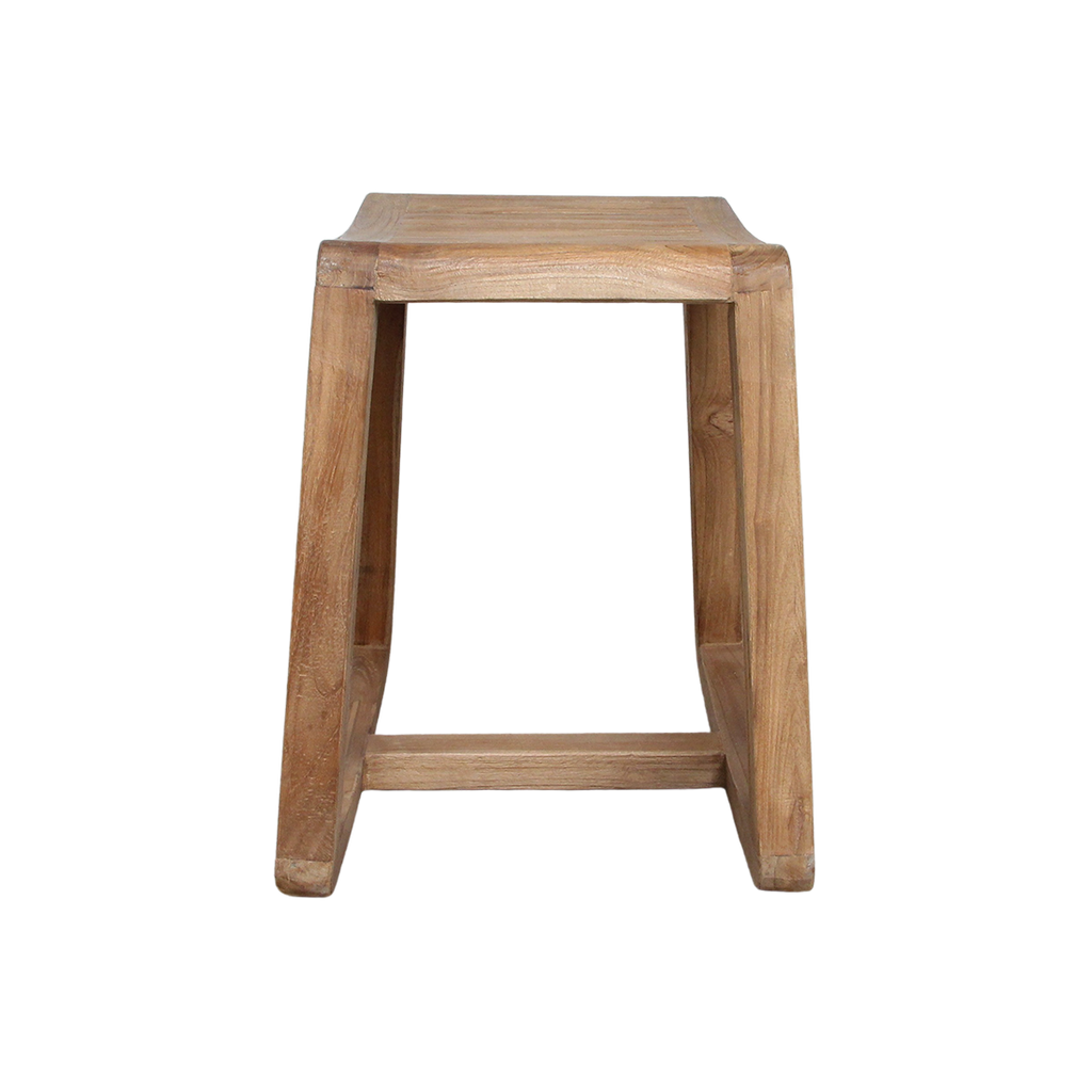 Teakhouten schommelkruk - 49x36x45 cm