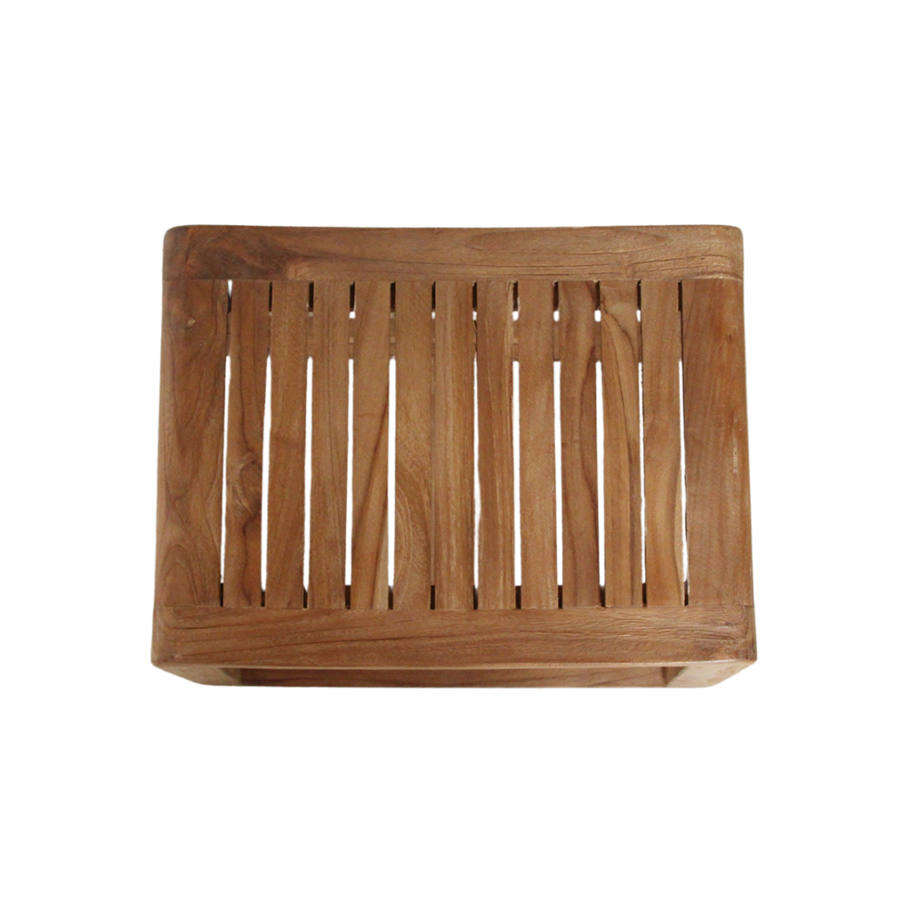 Teakhouten schommelkruk - 49x36x45 cm