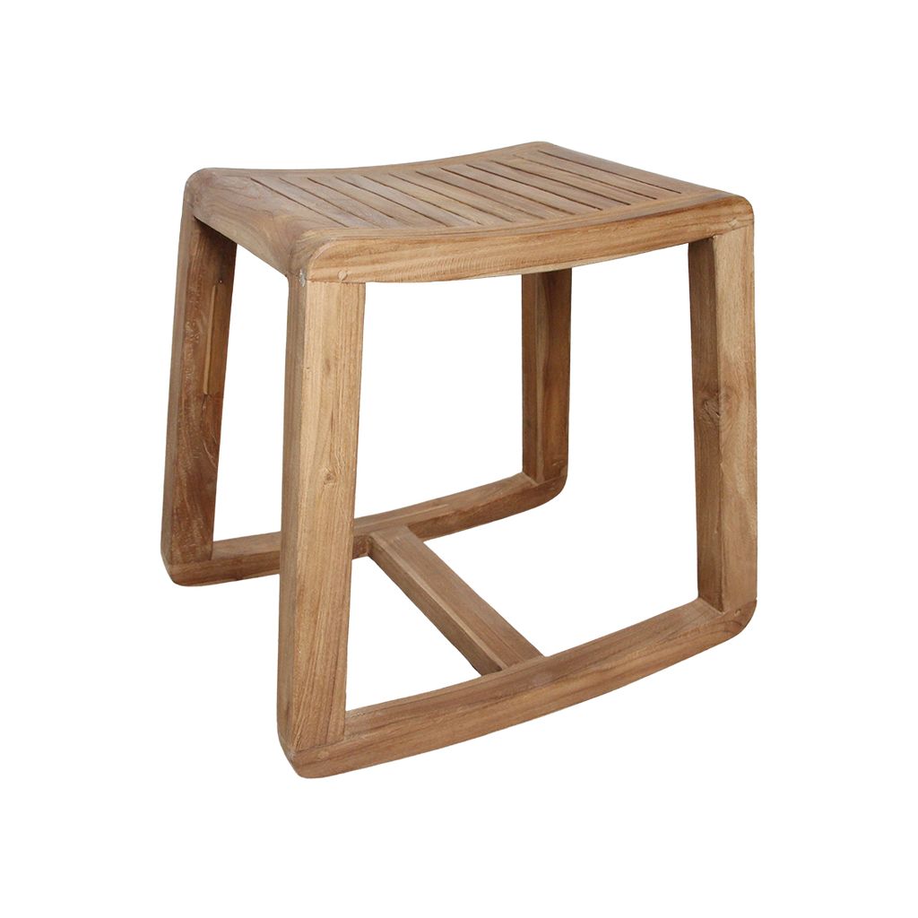Teakhouten schommelkruk - 49x36x45 cm