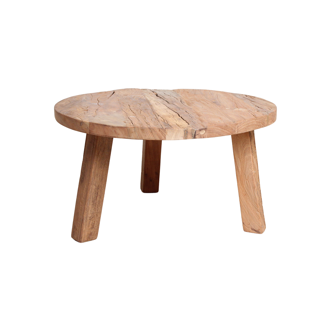 Farmwood ronde salontafel - FSC-gerecycled hout - Ø70x38 cm