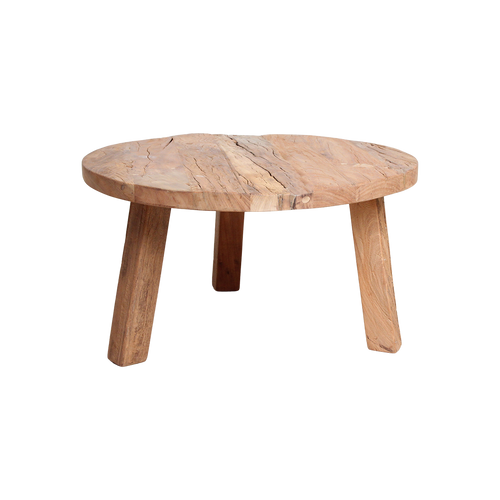 Farmwood ronde salontafel - FSC-gerecycled hout - Ø70x38 cm
