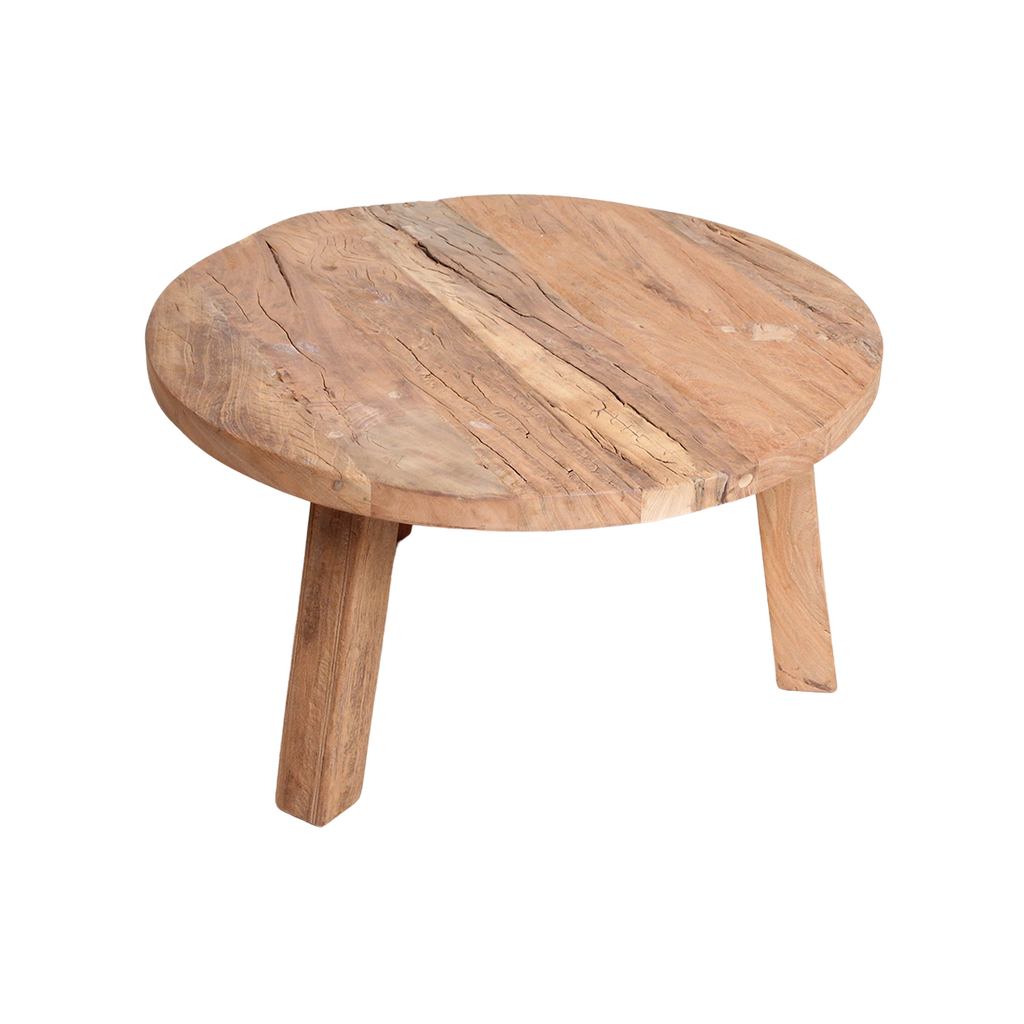 Farmwood ronde salontafel - FSC-gerecycled hout - Ø70x38 cm