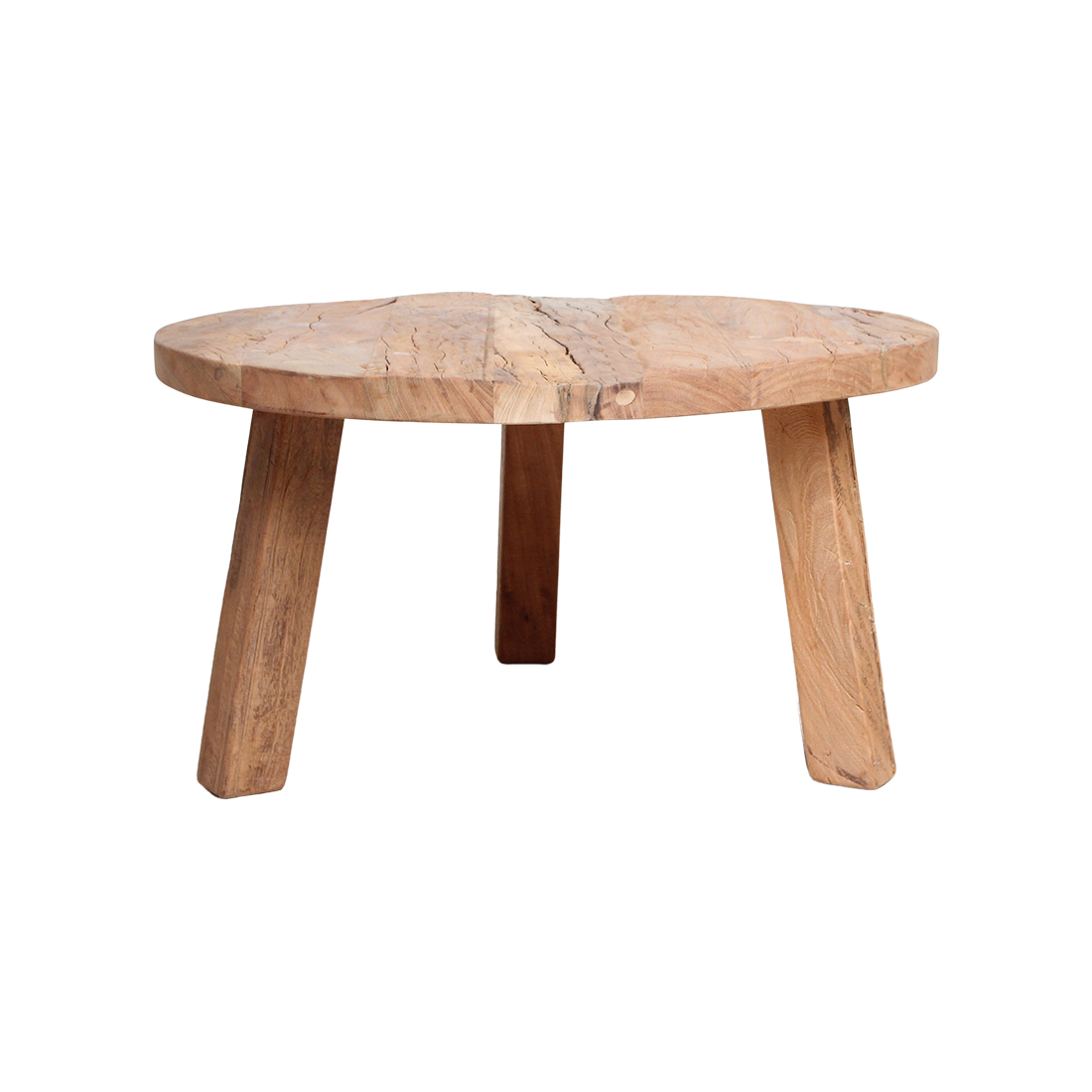 Farmwood ronde salontafel - FSC-gerecycled hout - Ø70x38 cm