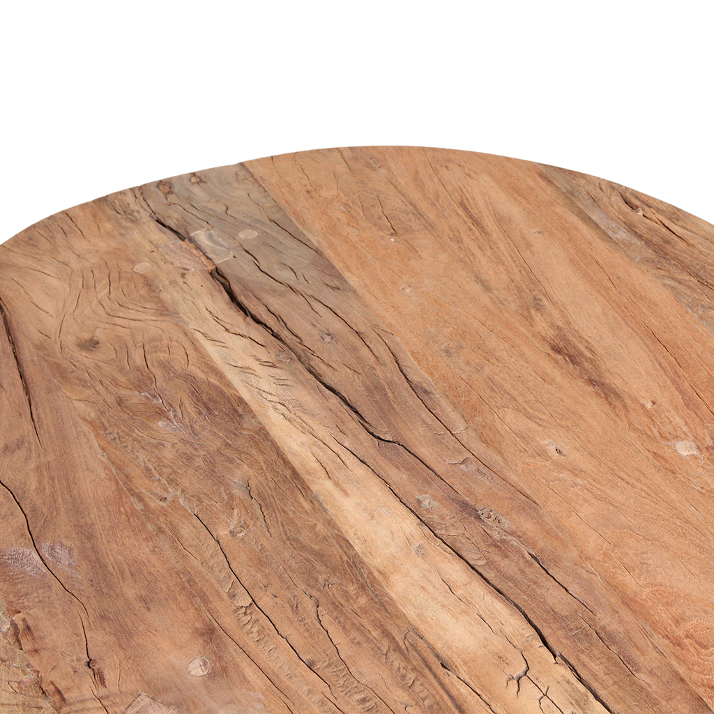 Farmwood ronde salontafel - FSC-gerecycled hout - Ø70x38 cm