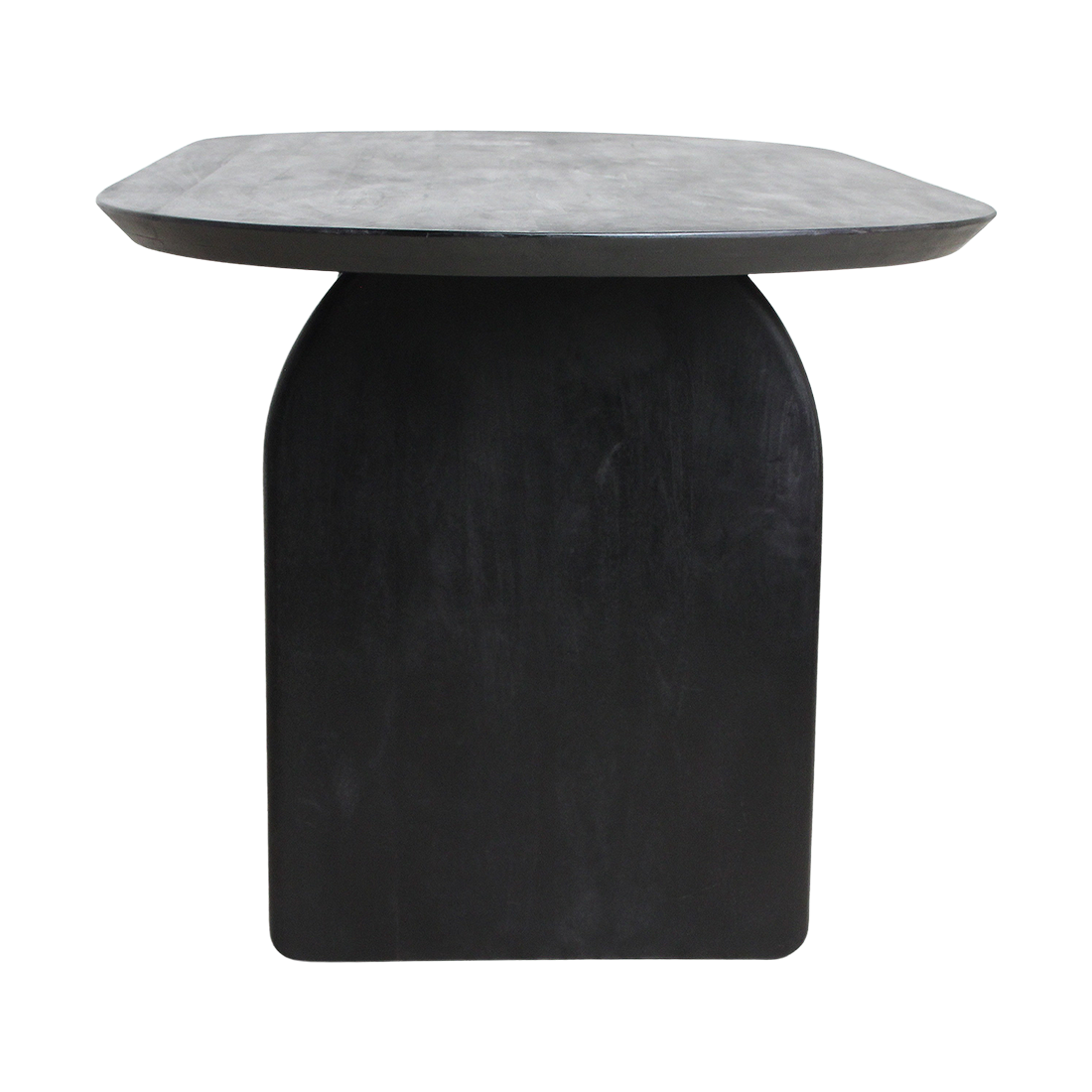Bullnose eettafel zwart 180 cm - mix onderstel