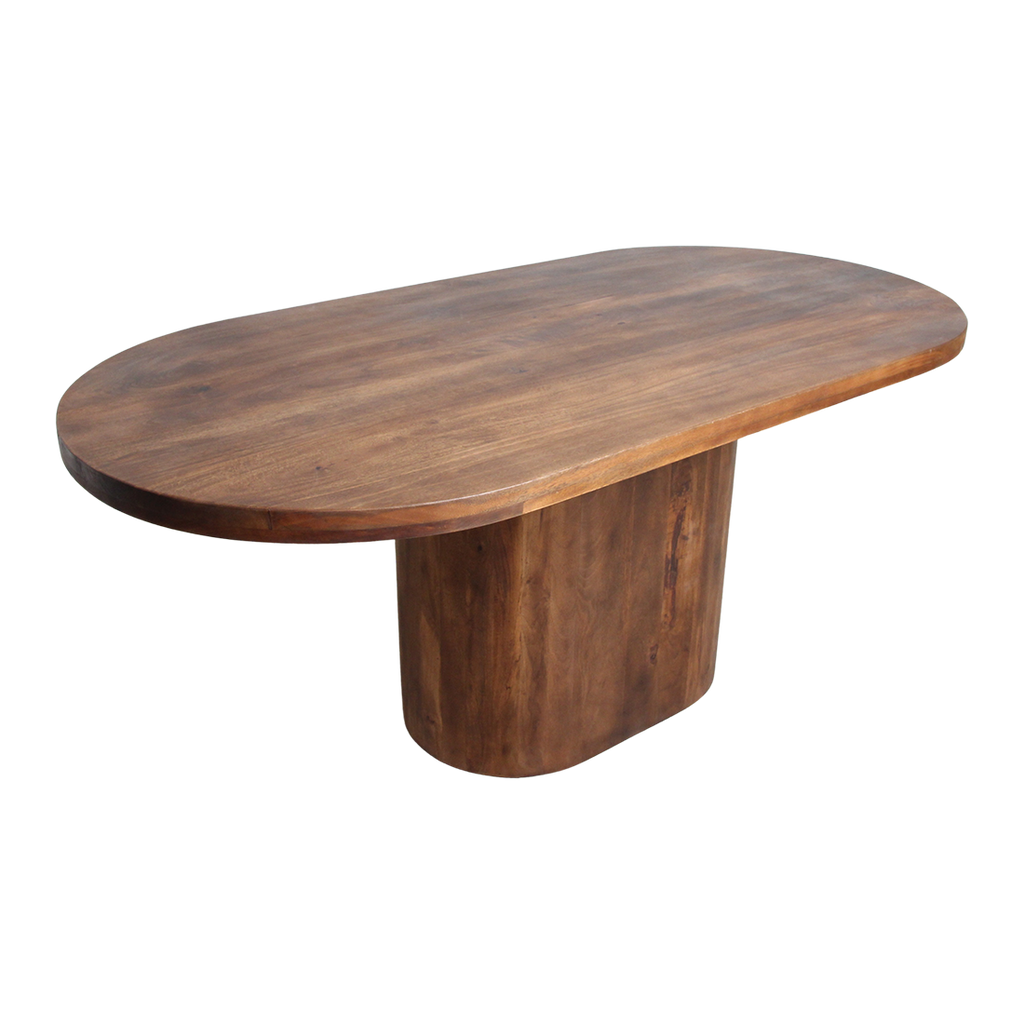 Bullnose Oblong mangohouten eettafel ovaal - 180 cm
