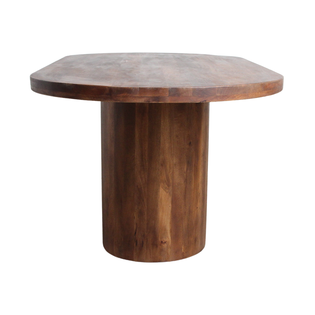 Bullnose Oblong mangohouten eettafel ovaal - 180 cm