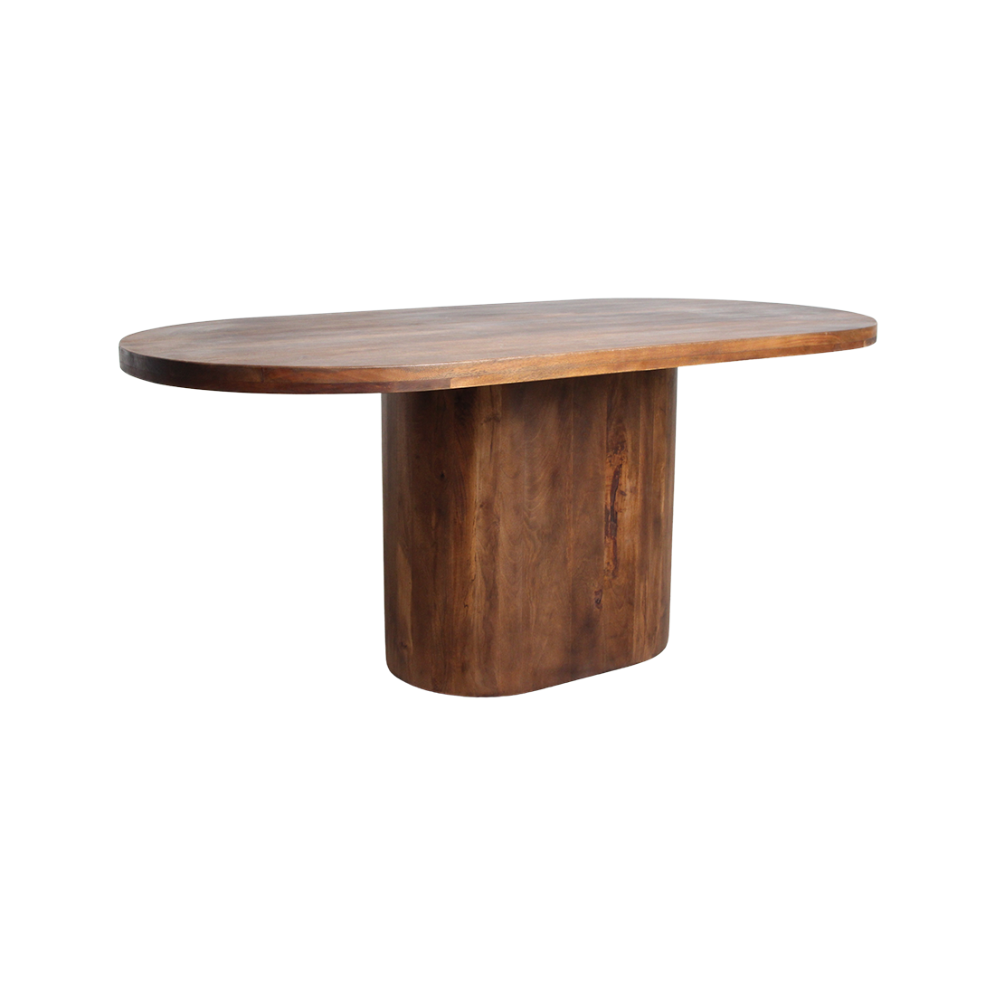 Bullnose Oblong mangohouten eettafel ovaal - 200 cm