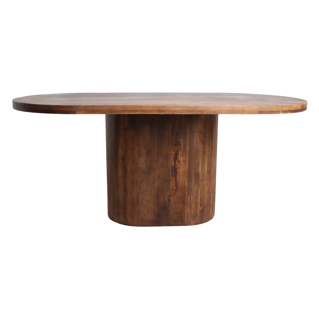 Bullnose Oblong mangohouten eettafel ovaal - 200 cm