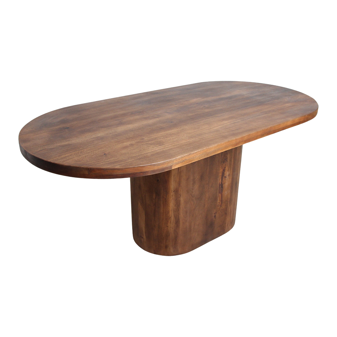 Bullnose Oblong mangohouten eettafel ovaal - 240 cm