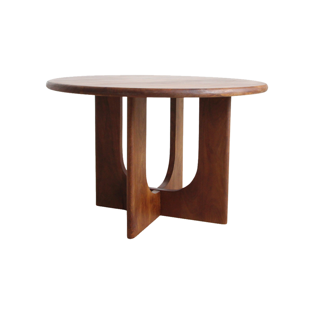 Bullnose Coliseo ronde mangohouten eettafel - Ø 120 cm